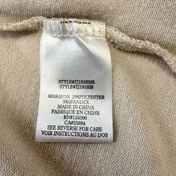 Z Supply Women's Sand Marled Hooded Open Front Cardigan Lightweight Size M - Picture 10 of 14